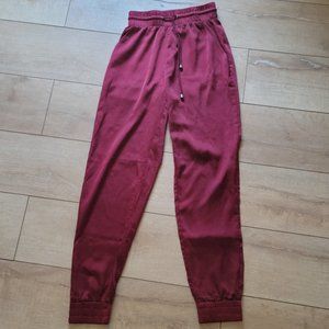 Meshki Satin High-Waisted Joggers